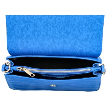 Dámská kožená crossbody kabelka královsky modrá - Delami Inelly