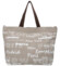 Látková plážová taška šedá - Just Glamour