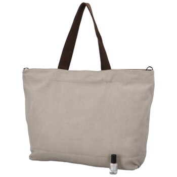 Látková plážová taška šedá - Just Glamour