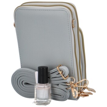 Dámská crossbody kabelka šedá - Coveri Mischell