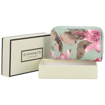 Dámská peněženka bledě zelená - DIANA & CO Beeras