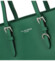 Dámská kabelka přes rameno saffiano tmavě zelená - FLORA&CO Aileen