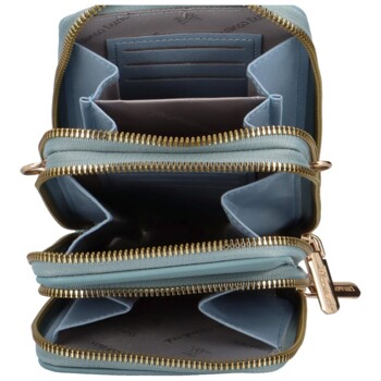 Dámská crossbody kabelka bledě modrá - Coveri Mischell