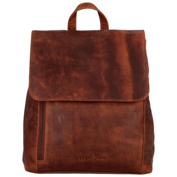 Dámský kožený batoh hnědý - Greenwood Angie