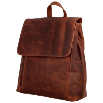Dámský kožený batoh hnědý - Greenwood Angie