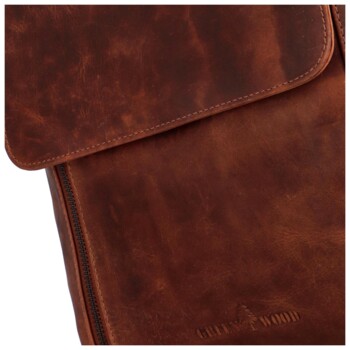 Dámský kožený batoh hnědý - Greenwood Angie