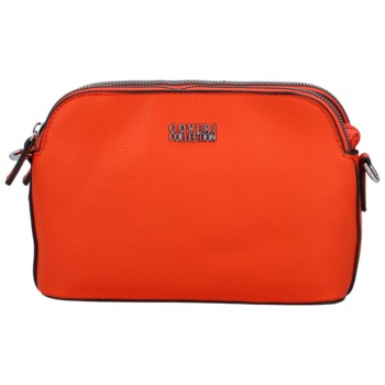 Pevná dámská crossbody kabelka oranžová - Coveri Layla