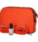 Pevná dámská crossbody kabelka oranžová - Coveri Layla