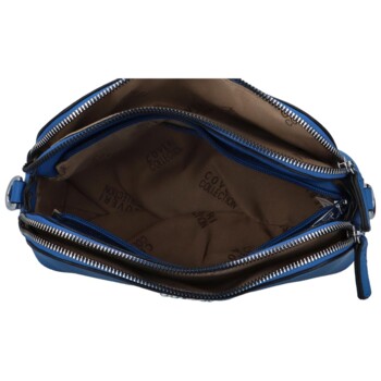 Pevná dámská crossbody kabelka královsky modrá - Coveri Layla