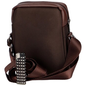Pánská crossbody taška tmavě hnědá - Coveri Leonardo