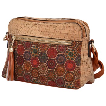 Dámská crossbody kabelka tmavě červená - Firenze Lolika