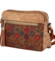Dámská crossbody kabelka tmavě červená - Firenze Lolika