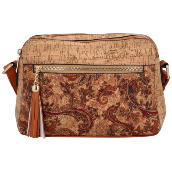 Dámská crossbody kabelka světle hnědá - Firenze Lolika