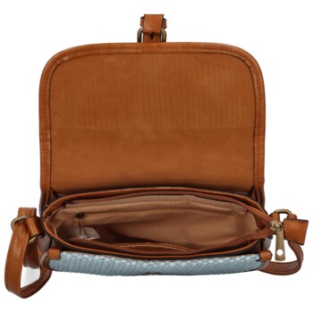 Dámska crossbody kabelka světle modrá - Firenze Drumy