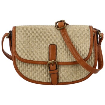 Dámska crossbody kabelka světlá taupe - Firenze Drumy