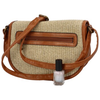 Dámska crossbody kabelka světlá taupe - Firenze Drumy