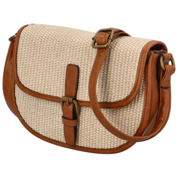 Dámska crossbody kabelka pískově béžová - Firenze Drumy