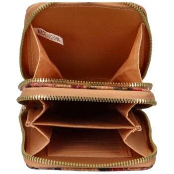 Dámské crossbody pouzdro hnědé - Firenze Veromi