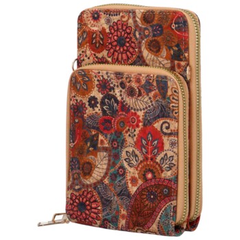 Dámské crossbody pouzdro modro červené - Firenze Veromi