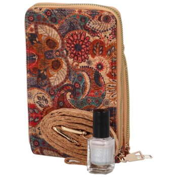 Dámské crossbody pouzdro modro červené - Firenze Veromi