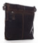 Pánská kožená crossbody taška tmavě hnědá - Greenwood Chester 2