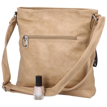 Dámská crossbody kabelka pískově béžová - Romina Alexaro