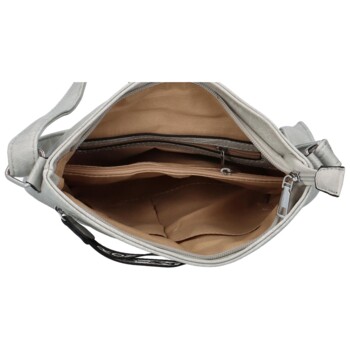 Dámská crossbody kabelka světle šedá - Romina Alexaro