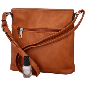 Dámská crossbody kabelka světle hnědá - Romina Dekora