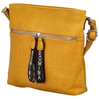 Dámská crossbody kabelka žlutá - Romina Dekora