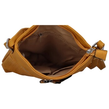 Dámská crossbody kabelka žlutá - Romina Dekora