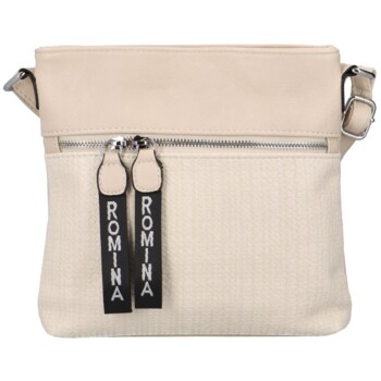 Dámská crossbody kabelka světle béžová - Romina Dekora