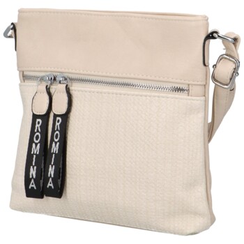 Dámská crossbody kabelka světle béžová - Romina Dekora