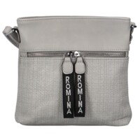 Dámská crossbody kabelka světle šedá - Romina Dekora