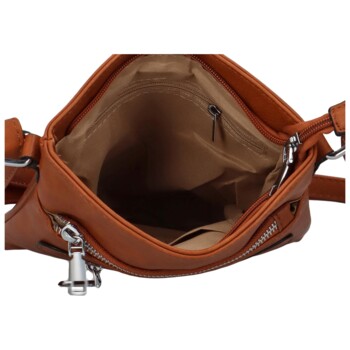 Dámská crossbody kabelka světle hnědá - Romina Alebra