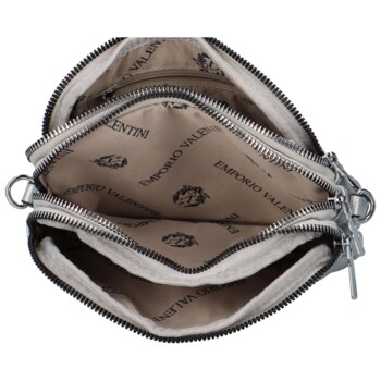 Dámska crossbody kabelka stříbrná - Coveri Renomo