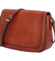 Dámská kožená crossbody kabelka hnědá - Katana Ladybona