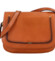 Dámská kožená crossbody kabelka světle hnědá - Katana Versa B
