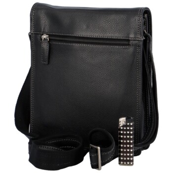 Pánska kožená crossbody taška černá - Katana Rorry