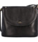 Dámská kožená crossbody kabelka černá - Katana Elvírana