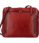 Dámská kožená crossbody kabelka tmavě červená - Katana Elenka