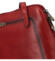 Dámská kožená crossbody kabelka tmavě červená - Katana Elenka