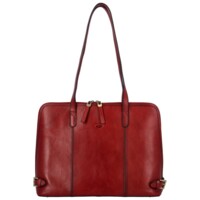 Dámská kožená kabelka tmavě červená - Katana Rupert
