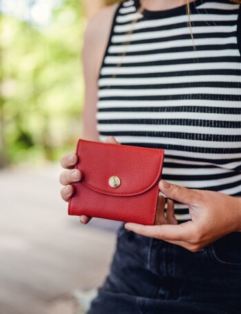 Dámská kožená peněženka červená - Vuch Estoll 