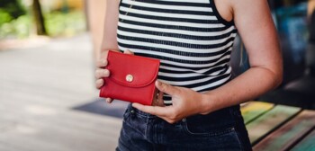 Dámská kožená peněženka červená - Vuch Estoll 