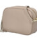 Dámská kožená crossbody kabelka tmavě béžová -  ItalY Kriane G