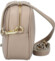 Dámská kožená crossbody kabelka tmavě béžová -  ItalY Kriane G