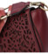 Dámská kožená crossbody kabelka bordó - ItalY Betteryela Two