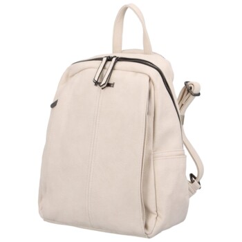 Jednoduchý dámský kabelko/batoh Olívie, béžová