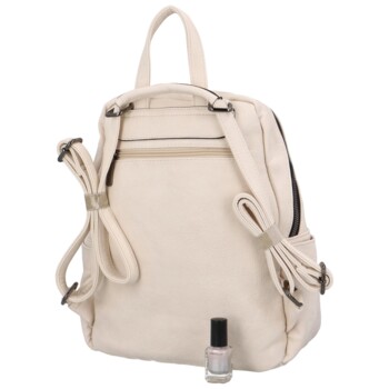 Jednoduchý dámský kabelko/batoh Olívie, béžová