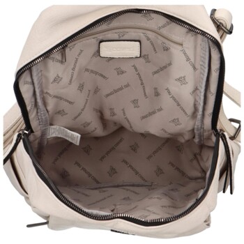 Jednoduchý dámský kabelko/batoh Olívie, béžová